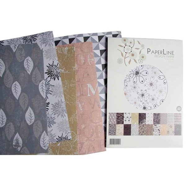 Paper Line Designpapir A4, 100 g, 20 motiver, 40 ark